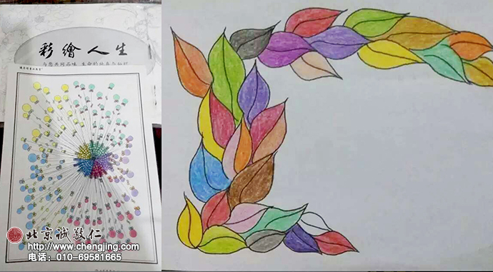 第一次涂，筆都還拿不好，涂得一團團的特別可愛。