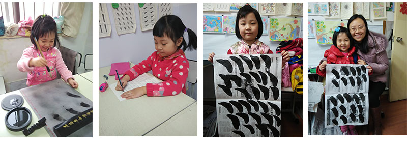 媽媽看到我的一點點進步都樂得合不攏嘴