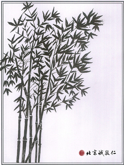 趙女士硬筆國畫作品 