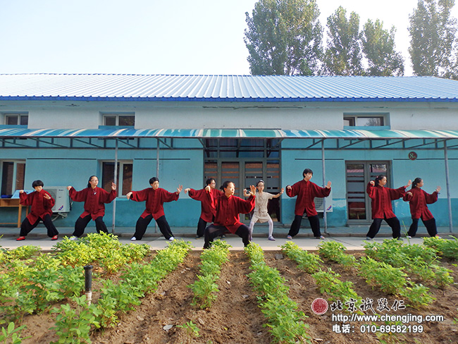 朗日的晴空下，迎著朝露，擺好架勢，呼吸著植物散發(fā)出最新鮮的氧氣。