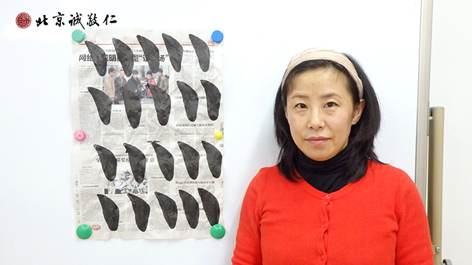 來自沈陽的學員展示第一天書法習作