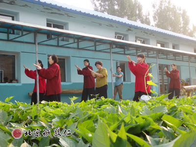 清晨，每日持續的太極拳練習使學員身心和諧