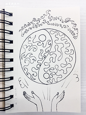 硬筆國畫公益課